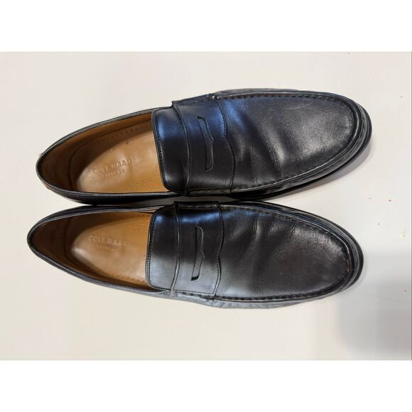 Cole Haan Men\'s Size 14 Slip On Loafers Black Leather Comfort Classic Preppy main image 11